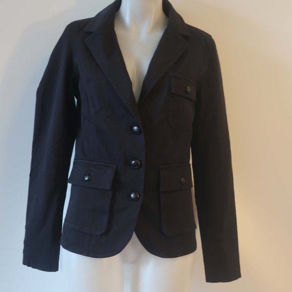Womens Dickey Black Button Blazer Jacket S * - Picture 4 of 10